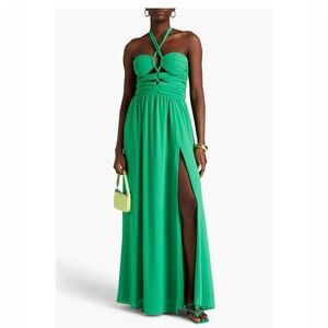 RONNY KOBO green dress